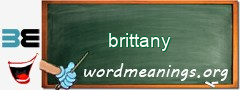 WordMeaning blackboard for brittany